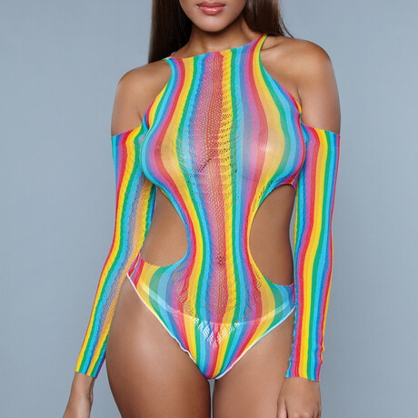 Strange Love Bodysuit // Rainbow