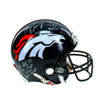 Peyton Manning + Wes Welker Dual // Signed Broncos Helmet #D/6