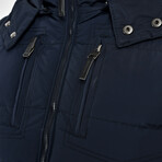 Clark Coat + Vest // Navy Blue (2XL)