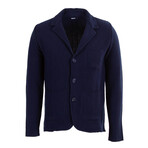 Knitwear Jacket // Dark Blue (S)