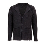 Knitwear Jacket // Black + Gray (XL)