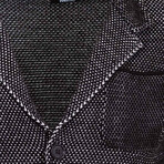 Nicholas Knit Coat // Black, Ecru (M)