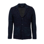 Michael Knit Coat // Dark Blue, Turquoise (3XL)