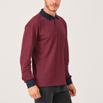 Noah Polo Sweatshirt // Burgundy (Medium)