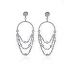 Messika // 18k Black Gold Joy Diamond Earrings // Store Display