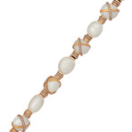 18k Gold Diamond + Pearl Baie De Anges Necklace I // 17" // Store Display