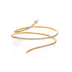 Messika // 18k Yellow Gold Snake Diamond Bracelet // 5.5" // Store Display