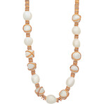 18k Gold Diamond + Pearl Baie De Anges Necklace I // 17" // Store Display