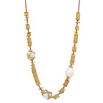 18k Gold Diamond + Pearl Baie De Anges Necklace II // 17" // Store Display