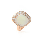 Roberto Coin 18k Rose Gold Carnaby St. Diamond + Mother Of Pearl Ring // Ring Size: 6.5 // Store Display