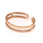 Roberto Coin 18k Rose Gold Symphony Diamond Bracelet // 6.5" // Store Display