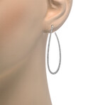 Messika // 18k White Gold Gatsby Diamond Earrings II // Store Display