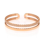 Roberto Coin 18k Rose Gold Symphony Diamond Bracelet // 6.5" // Store Display