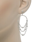 Messika 18k White Gold Joy Diamond Earrings // Store Display