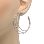 Messika // 18k White Gold Gatsby Diamond Earrings I // Store Display