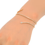 Messika // 18k Rose Gold Snake Diamond Bracelet // 5.5" // Store Display