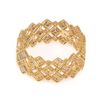 Roberto Coin 18k Yellow Gold Barocco Diamond Bracelet // 6" // Store Display