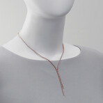 Messika 18k Rose Gold Cravate Diamond Adjustable Tie Necklace // 14"-16" // Store Display