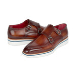 Smart Casual Monkstrap Shoes // Brown (US: 7.5)