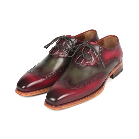Goodyear Welted Ghillie Lacing Brogues // Green + Bordeaux (US: 7)