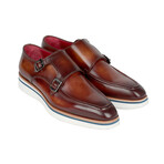 Smart Casual Monkstrap Shoes // Brown (US: 9.5)