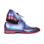 Apron Derby Shoes // Turquoise + Purple (US: 7.5)