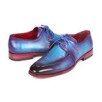 Apron Derby Shoes // Turquoise + Purple (US: 9.5)