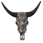 Carved Cow Skull // Gray Titan