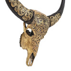 Buffalo Skull // Oriental Gold Metallic