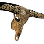 Longhorn Skull // Oriental Gold Metallic