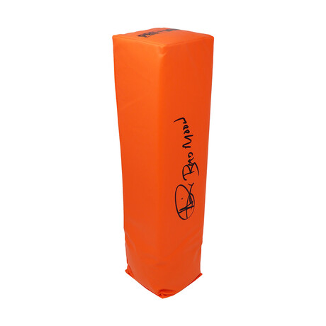 Andre Rison // Signed Orange Endzone Football Pylon // w/ "Bad Moon" Inscription