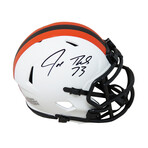 Joe Thomas // Cleveland Browns // Signed Riddell Lunar Eclipse Speed Mini Helmet // White Matte