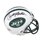 Curtis Martin // Signed New York Jets Throwback White Riddell Mini Helmet