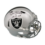 Jim Plunkett Signed Raiders Riddell Full Size Speed Replica Helmet w/SB XV MVP