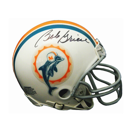 Bob Griese // Signed Riddell Mini Helmet // Miami Dolphins // 1972 Style Throwback