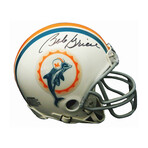 Bob Griese // Signed Riddell Mini Helmet // Miami Dolphins // 1972 Style Throwback