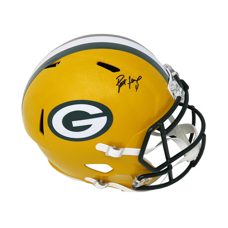 Brett Favre // Signed Green Bay Packers Riddell Full Size Speed Replica Helmet // Favre + Schwartz Sports Memorabilia Hologram