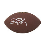 Deion Branch // Signed Wilson Super Grip Full Size NFL Football