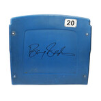 Barry Sanders // Signed Detroit Silverdome Dark Blue #20 Stadium Seatback