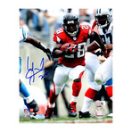 Warrick Dunn // Signed Atlanta Falcons Action 8x10 Photo // Steiner Authenticated