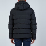 Carson Hooded Puffer Coat // Black (3XL)