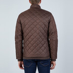 Ashton Quilted Bomber Jacket // Brown (2XL)