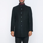 Jerimiah High-Neck Long Winter Coat // Black (L)