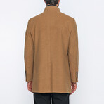Jordan High-Neck Long Winter Coat // Camel (XL)