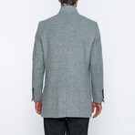 Joshua High-Neck Long Winter Coat // Gray (S)