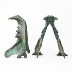 Tiger Jaw Bookends // Verdigris Bronze // Set of 2