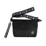 Cross Body Travel Bag // Black + Silver