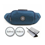 Fanny Pack // Blue + Silver