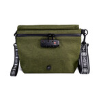 Cross Body Travel Bag // Army Green + Gold