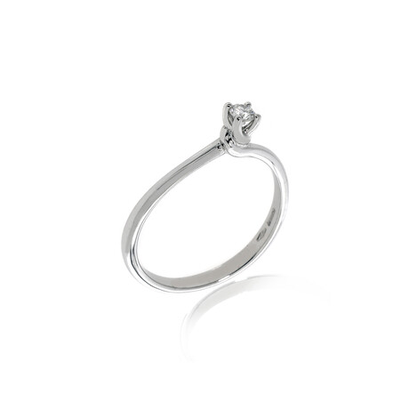 18k White Gold Diamond Ring // Ring Size: 7 // Store Display